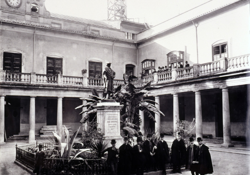 The Universitat de València Senate. 19th century. Image provided by the UV Heritage Area.